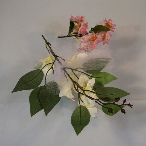 2 Small Artificial Flower Bouquets Crafts Table Decor Gift Embelishments - Picture 2 of 6